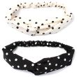 Black & White Polka Dot Knot Bandeau - Assorted