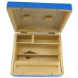Wholesale Tray Large Wooden Box - Blue 