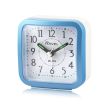 Wholesale Ravel Mini Bedside Quartz Alarm Clock- Blue/White