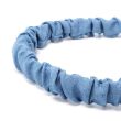 Blue Ruched Denim Aliceband
