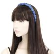 Blue Ruched Denim Aliceband