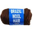 Brazil Wool Hair 100% Acrylic Hand & Machine Knitting Yarn - Brown