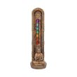 Bronzed Buddha Ascending Chakras Incense Burner - 23.5cm