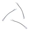  Brown 65mm Curved Hairslides - Card of 12