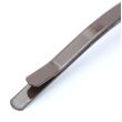  Brown 65mm Curved Hairslides - Card of 12