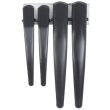 Card of 4 Black Beak Clips - 2 Small & 2 Large