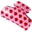 Heart Print Hair Clamp – 7cm
