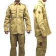 Buttoned Shirt Jacket & Trousers - Khaki 