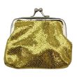 Wholesale Sparkly Multi Coloured Silver Sequin Coin Purse With Ball Snap Clasp