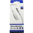 C3 1m Data Charging Micro USB Cable - White