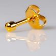 Caflon Blu Mini Gold Ball Ear Piercing Studs