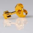 Caflon Blu Regular Gold Star Shaped Ear Piercing Studs