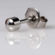 Caflon Blu Regular White Stainless Ball Ear Piercing Studs