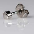 Caflon Blue Regular Silver Heart Shaped Ear Piercing Studs