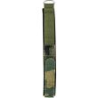 Camouflage Green Hook and Loop Watch Strap with Velcro Fastening - 22mm 