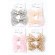 Glitter Bow Clips (Pack of 2) - Assorted Colours 