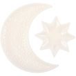 Ceramic Crescent Moon and Star Trinket Dish Set
