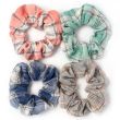 Check Fabric Scrunchies in Assorted Colours - Diameter 10cm 