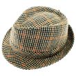 Chequered Trilby Hats - Assorted Colours