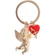 Cherub Cupid Enamel Keyring – 7 cm