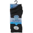 Children's Cotton Lycra Grey Ankle Socks - Pack of 3 (UK - 12-3)