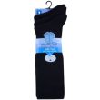 Children's Cotton Lycra Navy Knee High Socks - Pack of 3 (UK - 9-12)