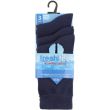 Children's Cotton Rice Navy Ankle School Socks - Pack of 3 (UK - 4-7)