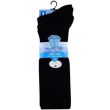 Children's Cotton Lycra Black Knee High Socks - Pack of 3 (UK - 12.5-3.5)
