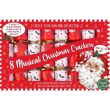 Christmas 8 Musical Whistle Crackers -9.5"