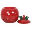 Christmas Bauble Oil Burner - Red