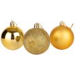 Christmas Baubles Set- Deep Gold (6pcs)