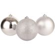 Christmas Baubles Set- Silver (6pcs)