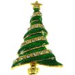 Christmas Tree Design Brooch - (5.5x3cm)