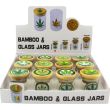 Clear Bamboo & Glass Jars (48 x 40mm) 