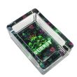 Cournot Skull Rectangle Glass Ashtray - Assorted 