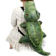 Crocodile Back Pack With Black Loop And Adjustable Straps
