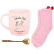 Cupid’s Café Mug, Spoon and Socks Gift Set