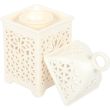 Decorative Ceramic Lantern Burner for Oils, Incense & Bakhoor