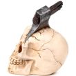 Decorative Skull Ornament with Axe - 18cm