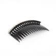 Black Side Combs With Flower Diamante Stones - 10cm 