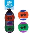 Dog Tennis Balls with Paw Print – (Pack of Two)