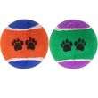 Dog Tennis Balls with Paw Print – (Pack of Two)