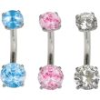 Double Clawset Belly Bar – Assorted 10mm
