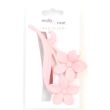 Double Flower Design Clamp -  Assorted Colours (11cm)