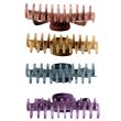Dual Tone Effect Clamp - Assorted Dark Colours (14cm)