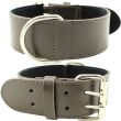 Extra Wide Bull Terrier Leather Collar-Brown (22-25'')