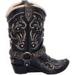 Cowboy Boot Pen Holder Desk Ornament – 17cm