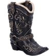 Cowboy Boot Pen Holder Desk Ornament – 17cm
