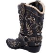 Cowboy Boot Pen Holder Desk Ornament – 17cm