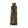 Wholesale Fashion Braces Skull & Cross bone On Black-25mm